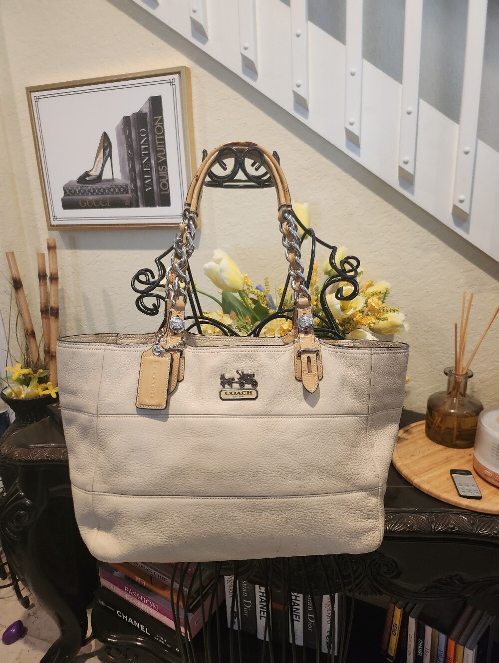 COACH Madison Tribeca Leather shoulder bag